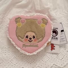新品・未使用 ラブハッピーエンジェル モンチッチ ポーチ　ハートのサムネイル