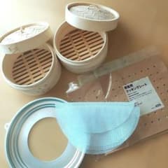 未使用 無印良品 せいろ(S)、2人前セットのサムネイル