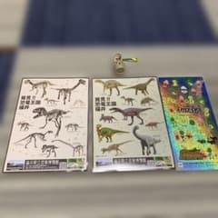 恐竜博物館ステッカー、キーホルダー