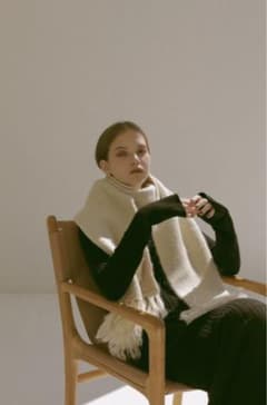 rielle riche Fluffy Logo Stall(Ivory)のサムネイル