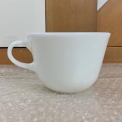 ○PYREX パイレックス マグカップ ミルクガラス ホワイト レトロ