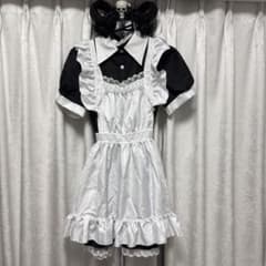 メイド服 コスプレ衣装 Mサイズ ブラック ホワイトのサムネイル