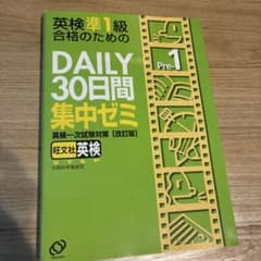 英検準1級合格のためのdaily30日間集中ゼミ : 英検一次試験対策のサムネイル