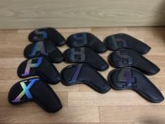 アイアン用 ヘッドカバー セット ブラック オーロラロゴのサムネイル