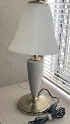 Retro Antique Table Lamp, White/Gray