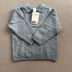 H&M ベビー ニットポロシャツ グレー 80cmのサムネイル