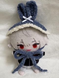 【ぬいぐるみ用 ハンドメイド うさ耳ヘッドドレス ブルー にじぱぺ】のサムネイル