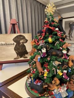 ダックス好き垂涎のクリスマスツリー！米国購入、国内で見たことないです