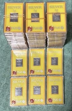 TUC 景品 銀製1gバー 36枚セット 999.9純度 - メルカリ