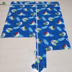 サッカー生地トーマス柄ハギレ　約110cm x 100cm　値下げのサムネイル