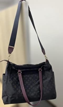 美品！ラシット MUKU 2WAY トートバッグ ショルダーバッグ 紺 紫 A4のサムネイル