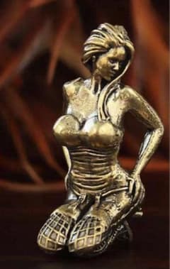 真鍮 女性像 彫刻 オブジェ インテリア 置物 美術品 - メルカリ
