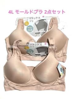4L 大寸 モールドカップ ブラ 2点セット