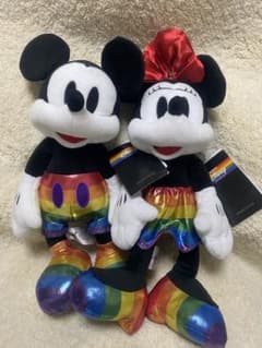 미키 미니 레인보우 인형 세트