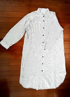 【極美品】ワコールマタニティ ストライプ ロングシャツ パジャマのサムネイル