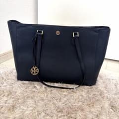 【美品】TORYBURCH トリーバーチ トートバッグ サフィアーノA4可 黒 美品 トリーバーチ Tory Burch トートバッグ A4黒レザーサフィアーノ