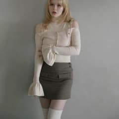 Adele knit set ベージュ andmary - メルカリ