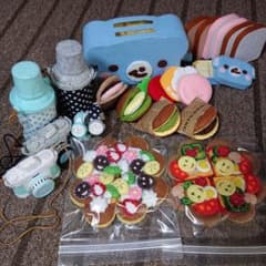 フェルトままごとセット　中古品のサムネイル