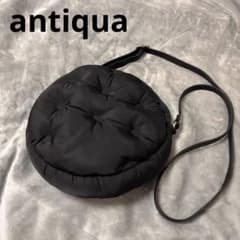 antiqua（アンティカ） ブラック ボンディングショルダーバッグのサムネイル