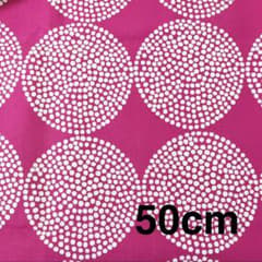KOKKA 生地 ドット柄 ピンク ハギレ　50cm オックスのサムネイル