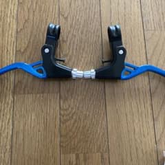 自転車パーツ　ブレーキレバー　アルミ　ブルー　新品未使用のサムネイル