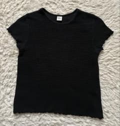 ロンハーマン♡ノースリーブ フレンチスリーブ　シャーリング　カットソー　黒のサムネイル