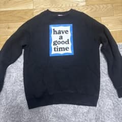 have a good time スウェット ブラック M スケーター 短丈のサムネイル