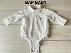 GAP BABY 長袖シャツ ロンパース ホワイト 6-12monthsのサムネイル