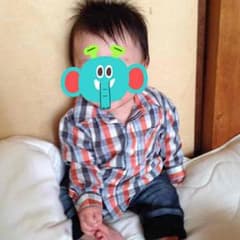 オレンジのチェックシャツのサムネイル