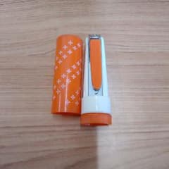 昭和レトロ 携帯用 爪切り オレンジ色 花柄 キャップ付きのサムネイル