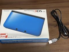 Nintendo 3DS LL 青 本体 USBケーブル付きのサムネイル