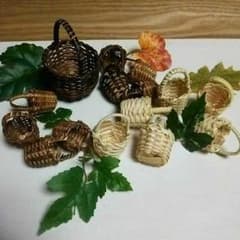 コロコロ♪ちっちゃい ミニチュアかご15個のサムネイル