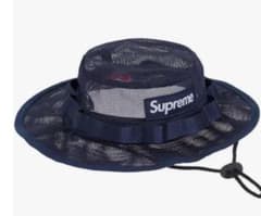 Supreme 슈프림 메쉬 부니 모자 네이비
