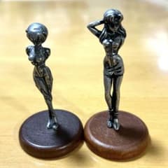 신세기 에반게리온 청동 동상 아야나미 레이와 가쓰라기 미사토 금속 이끼 테라리움 소재