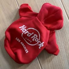 Hard Rock Cafe Hollywood 犬用パーカー レッド Sのサムネイル