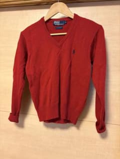 Polo by Ralph Lauren 赤 Vネック セーター 140のサムネイル
