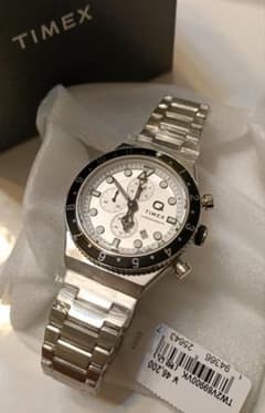 Qタイメックス TIMEX Q GMTクロノグラフ TW2V69900 ホワイト - メルカリ