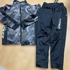 ATHLETA ジャージ上下セット 150サイズ グレー/ブラックのサムネイル