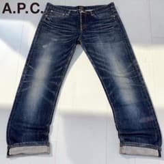 A.P.C. プチスタンダード 日本製 赤耳セルビッチデニムパンツ30ヒゲ色落ち