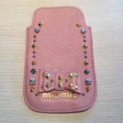 Run様専用【iPhone5 SE 対応】miumiu iPhoneケースのサムネイル