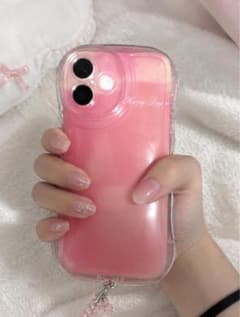 iPhone용 케이스 핑크 우네우네 iPhone16용 한국 귀여운