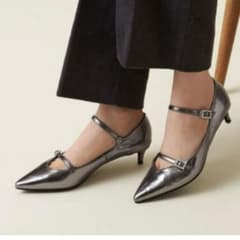 【ODETTE E ODILE】パンプス メリージェーン シルバー 22.5cmのサムネイル