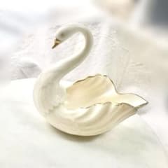 Lenox/スワン/24Kゴールド縁取り/白鳥/置物/ヴィンテージ し*う様 LENOX/スワン/24Kゴールド縁取り/白鳥/置物/ヴィンテージ