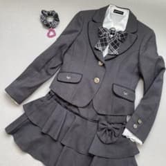 SPICE CANDY フォーマルスーツ 150 卒服 シュシュ付 5点セットのサムネイル
