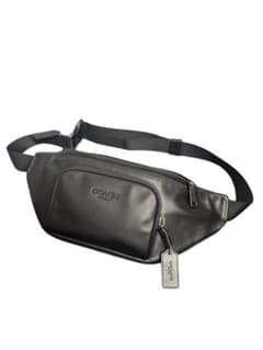 コーチ COACH ボディバッグ CT754 ブラック レザー ウエストバッグ 