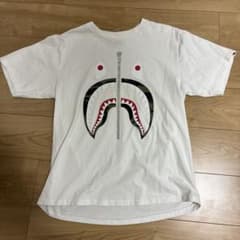 A BATHING APE シャーク Tシャツ ホワイト Lサイズのサムネイル