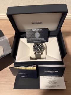 LONGINES ハイドロコンクエスト39mm ブラック グレーベゼル - メルカリ