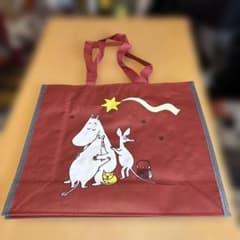 ムーミン ショッピングバッグ 赤色 大容量