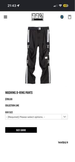 99%is WASHING D-RING PANTSのサムネイル
