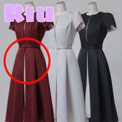 Riu 半袖ワンピース ワインレッドのサムネイル